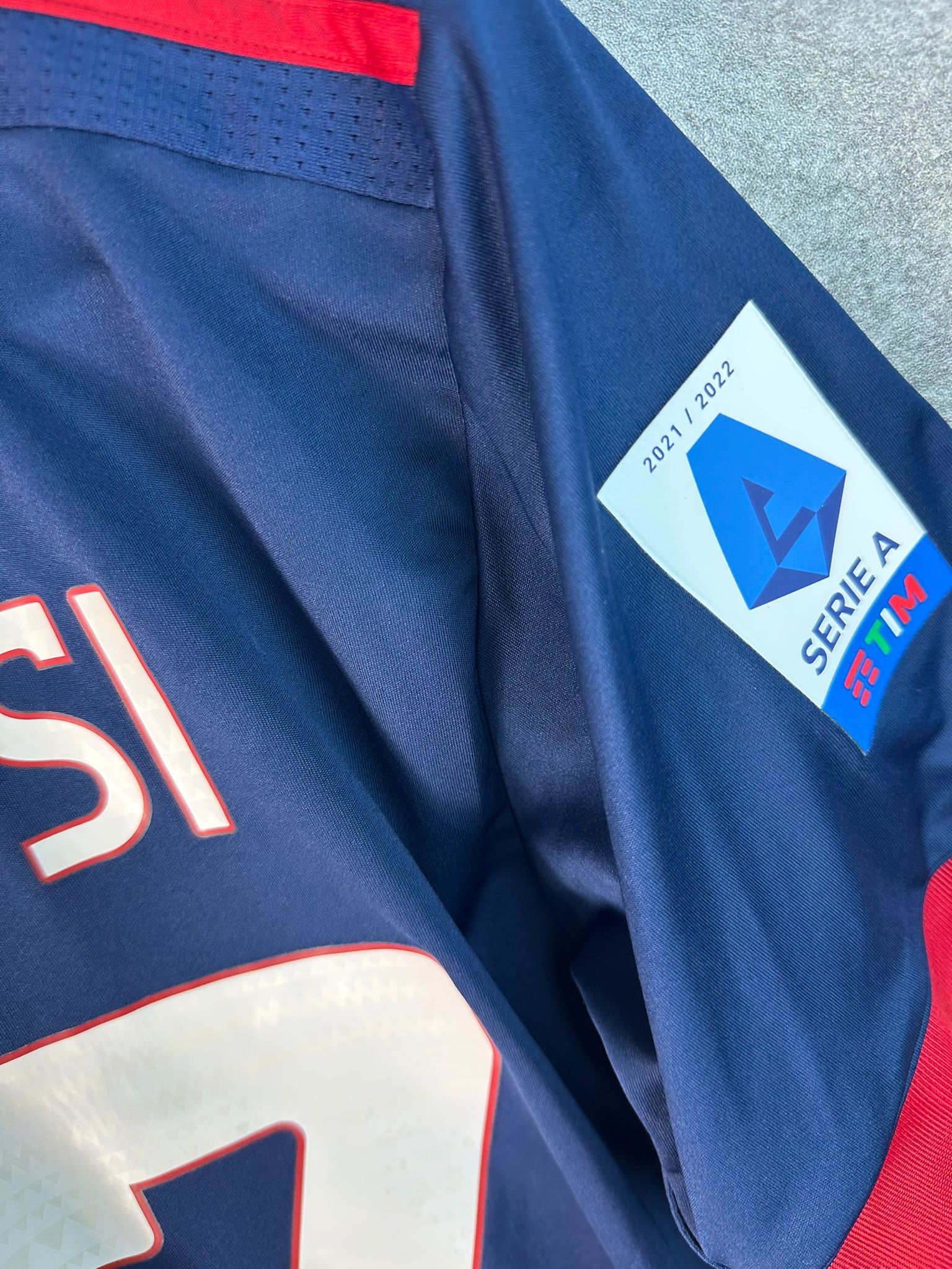 2021/2022 Cagliari Domicile Floqué Grassi #27 (S)