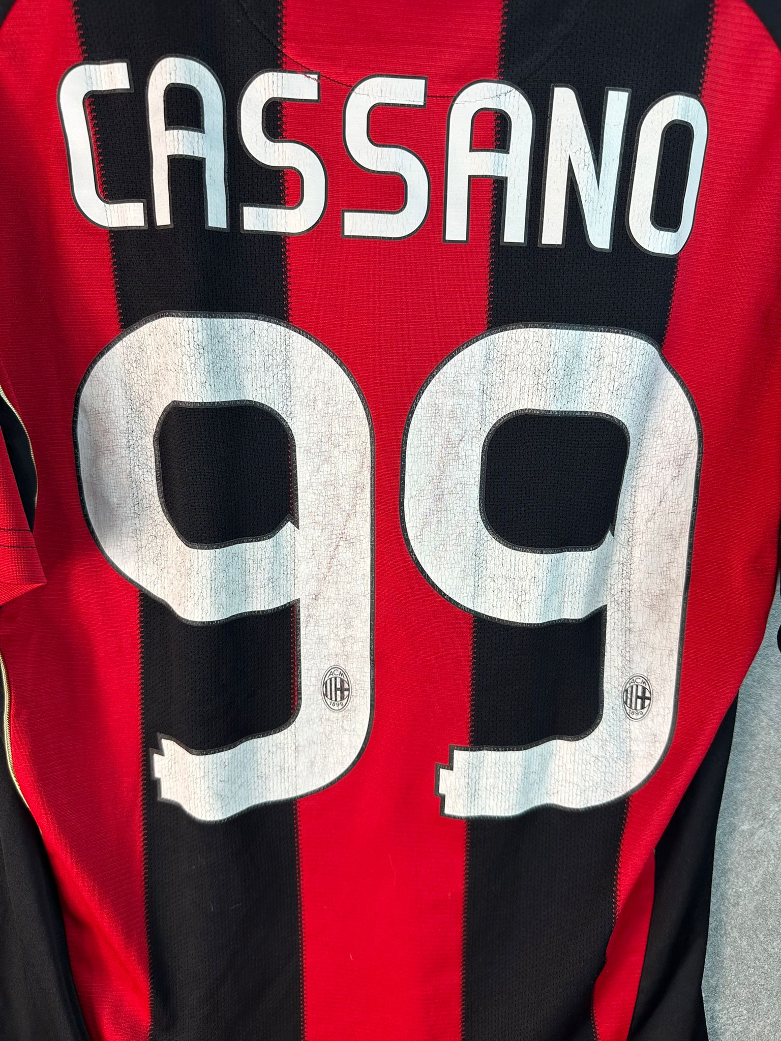 2010/2011 AC Milan Domicile Floqué Cassano #99 (S)