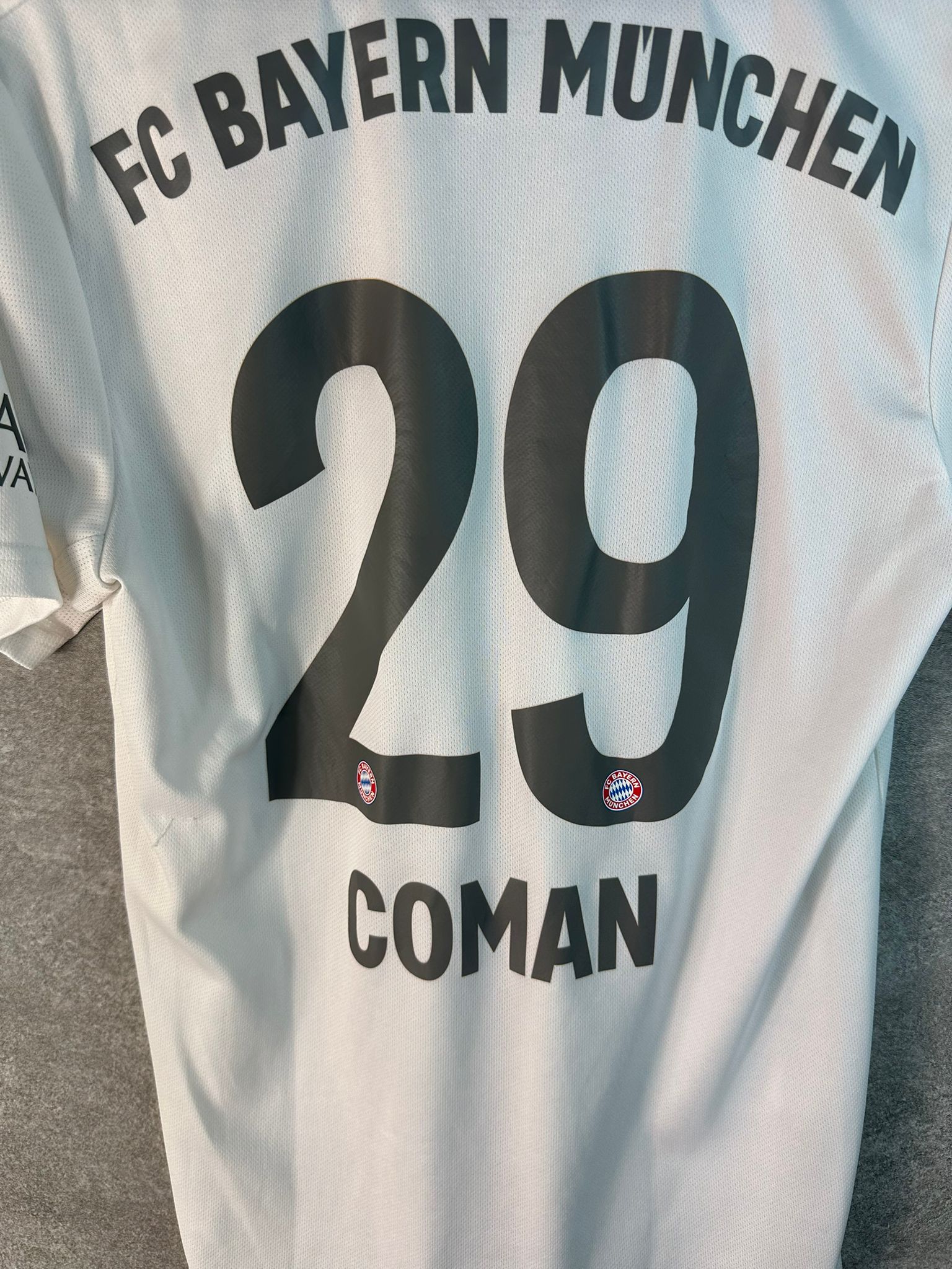 2019/2020 FC Bayern Munich Extérieur Floqué Coman #29 (S)