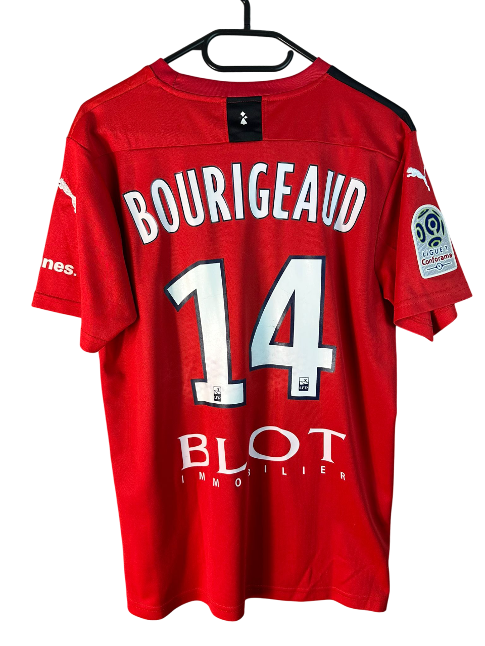 2019/2020 Stade Rennais Domicile Floqué Bourigeaud #14 [Porté] (M)