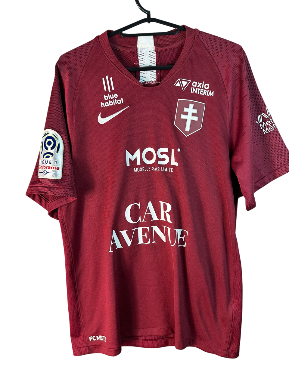 2019/2020 Metz FC Domicile Floqué Maiga #19 [Porté] (M)