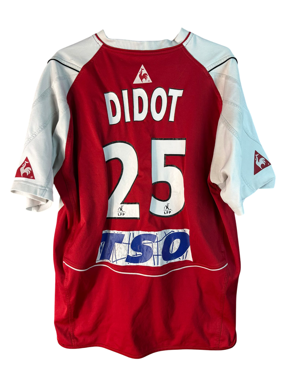 2004/2005 Stade de Reims Domicile Floqué Didot #25 [Porté] (L)