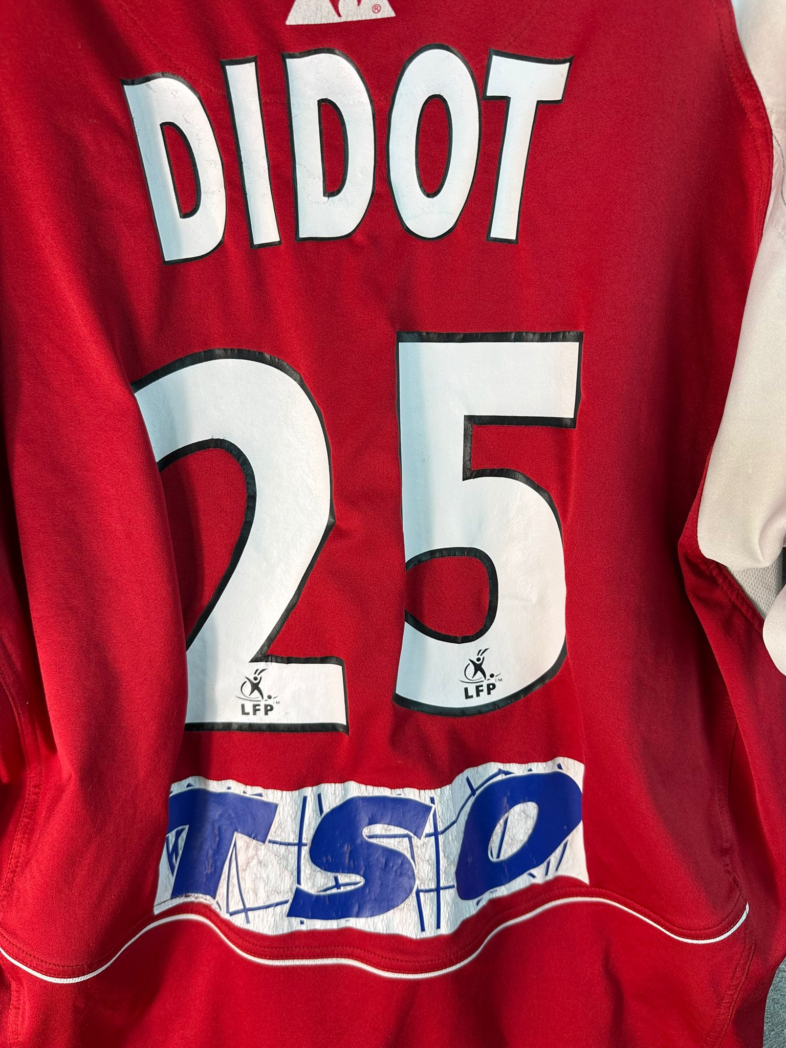 2004/2005 Stade de Reims Domicile Floqué Didot #25 [Porté] (L)