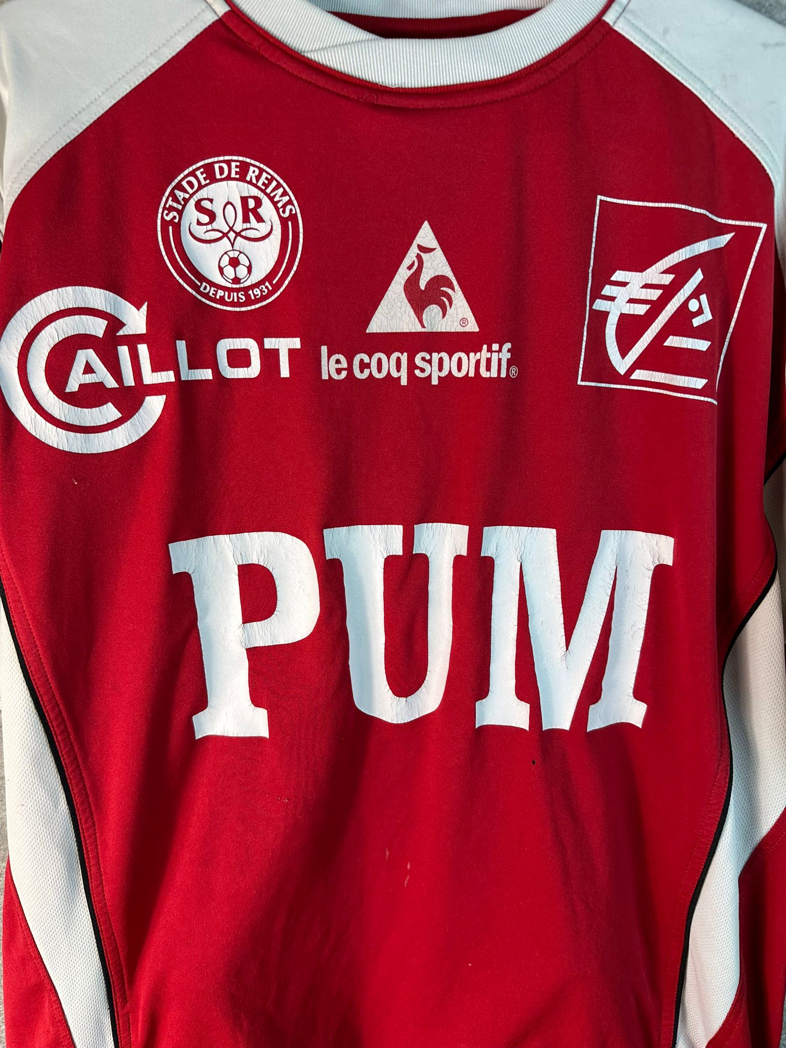 2004/2005 Stade de Reims Domicile Floqué Didot #25 [Porté] (L)